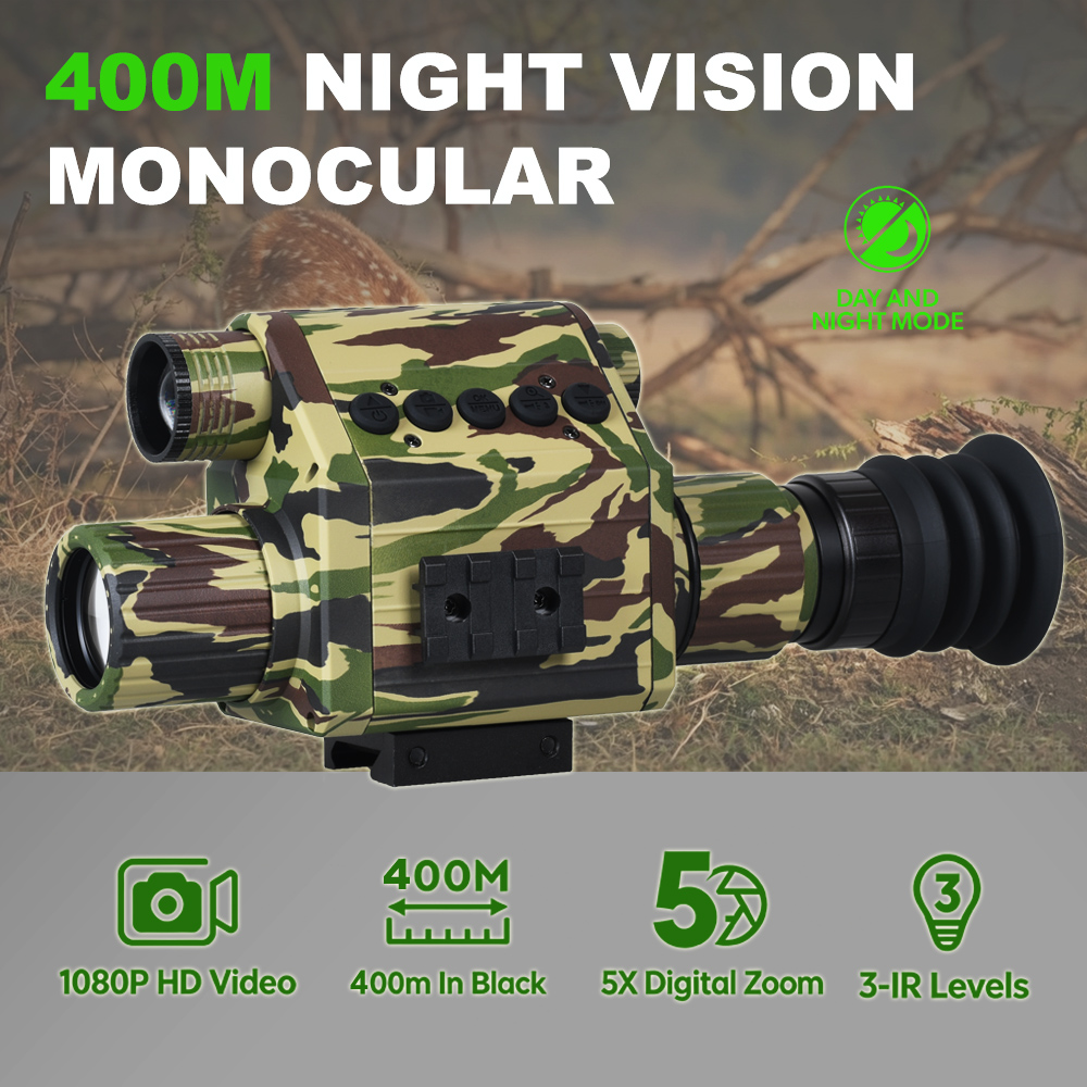 Night Vision Monocular 1080P - منظار رؤية ليلية رقمي للنهار والليل
