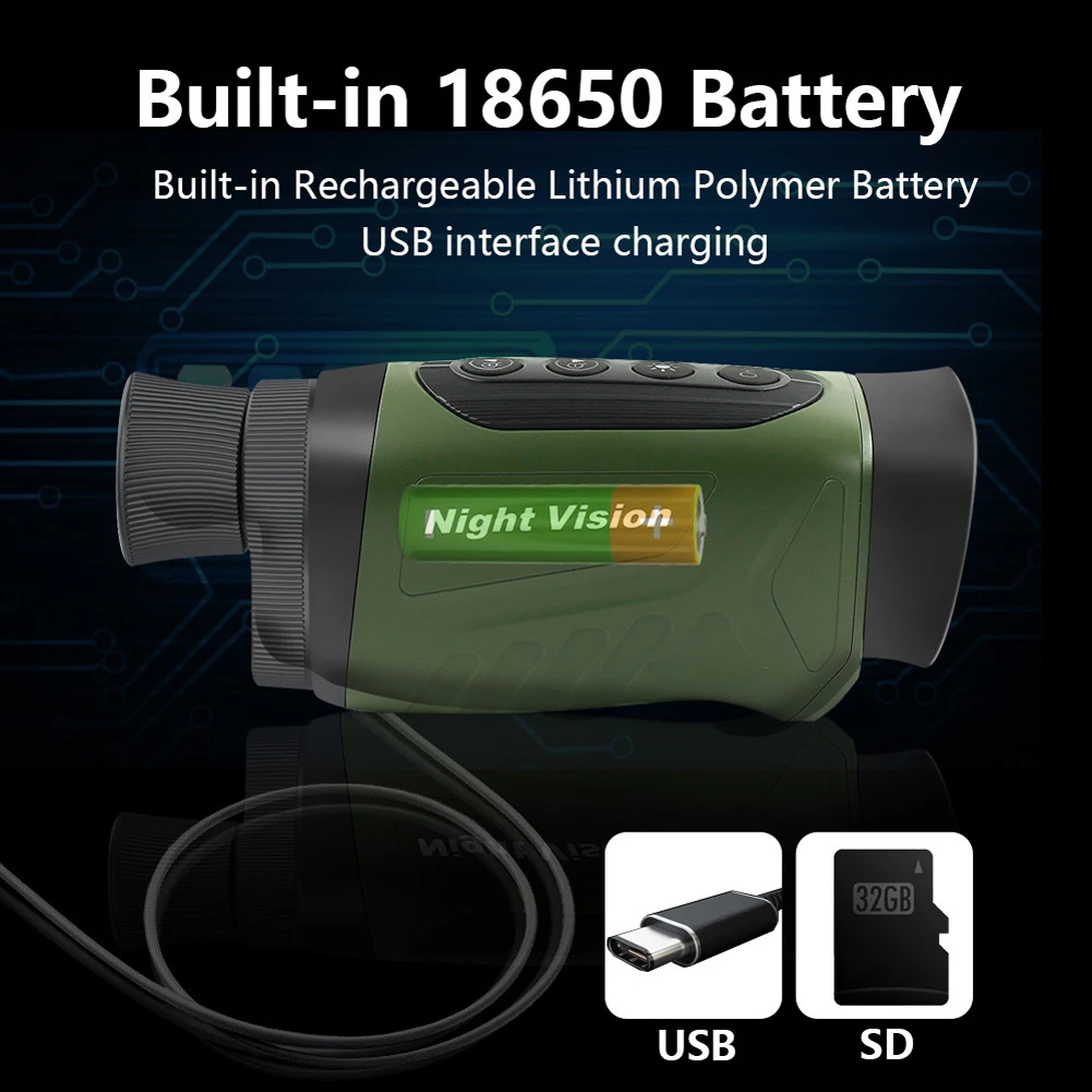 Night Vision Monocular 8X - منظار أحادي رقمي للرؤية الليلية ،
