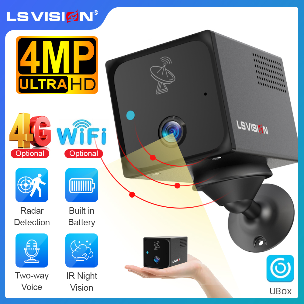 Night Vision Camera Wifi 4G - LS VISION 4MP 4G كاميرا صغيرة