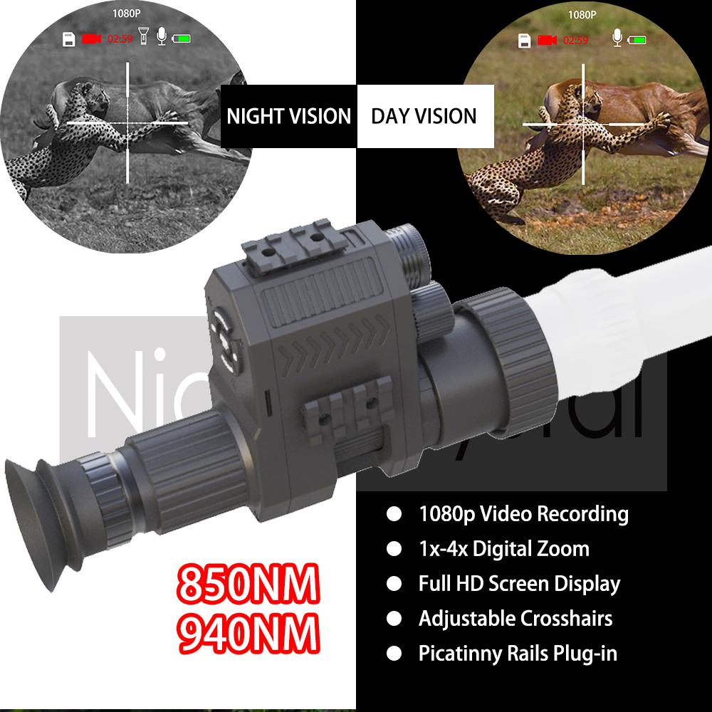Night Vision Rifle Scope Ir 850Nm - منظار رؤية ليلية رقمي للصيد Megaorei