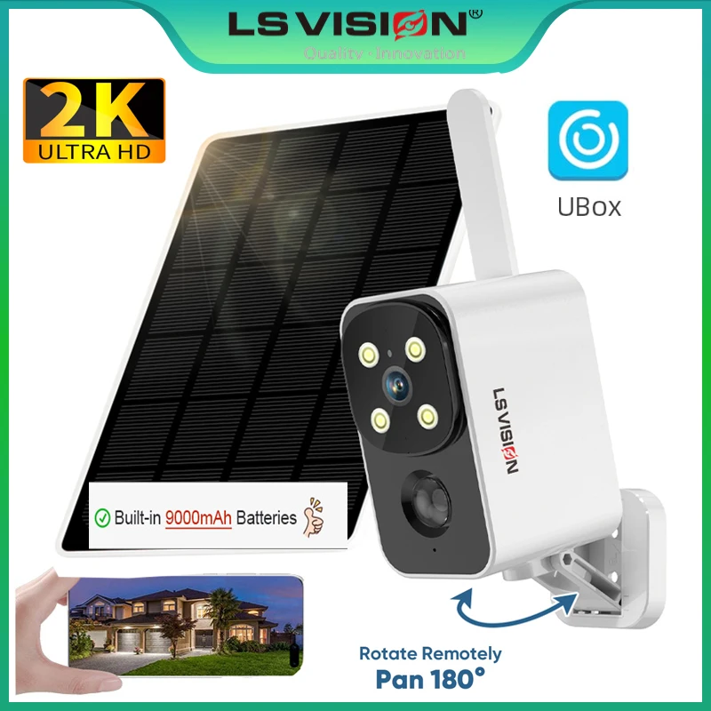 Night Vision Camera Wifi 4G - LS VISION كاميرا تعمل بالطاقة الشمسية