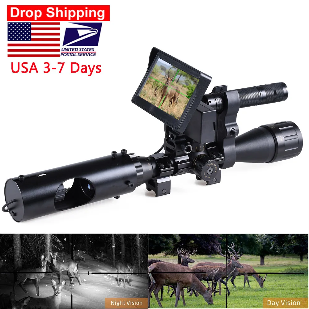 Night Vision Rifle Scope Ir 850Nm - الصيد Riflescope للرؤية الليلية الأشعة تحت