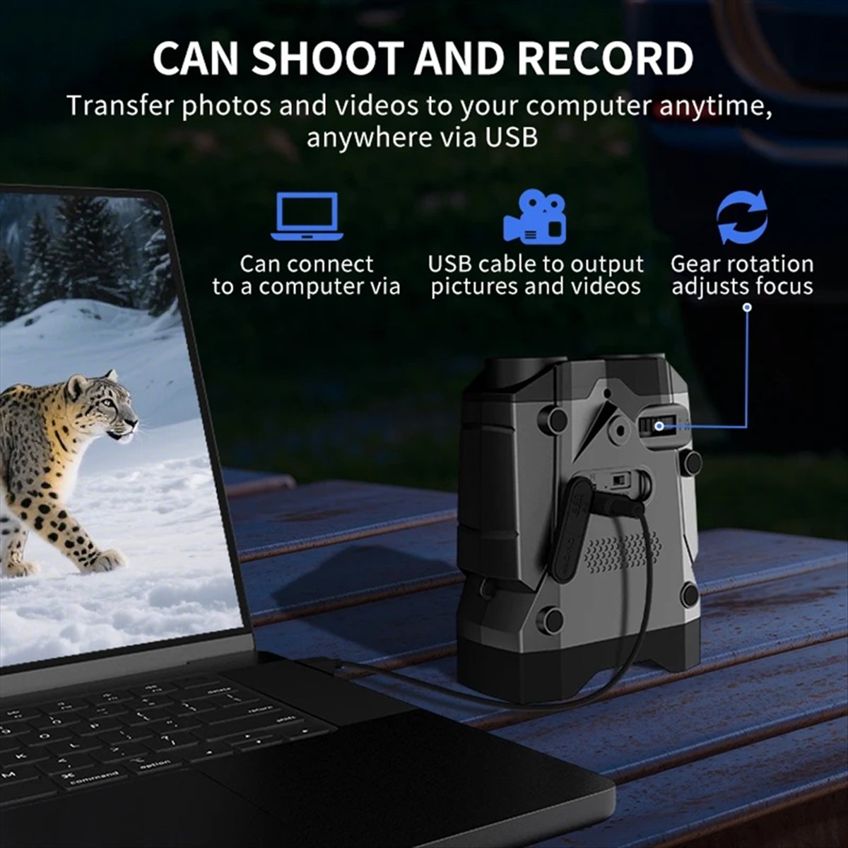 كاميرا تلسكوب رقمي 4K UHD تكبي - مراجعة Digital Night Vision Binoculars 4K وسعره
