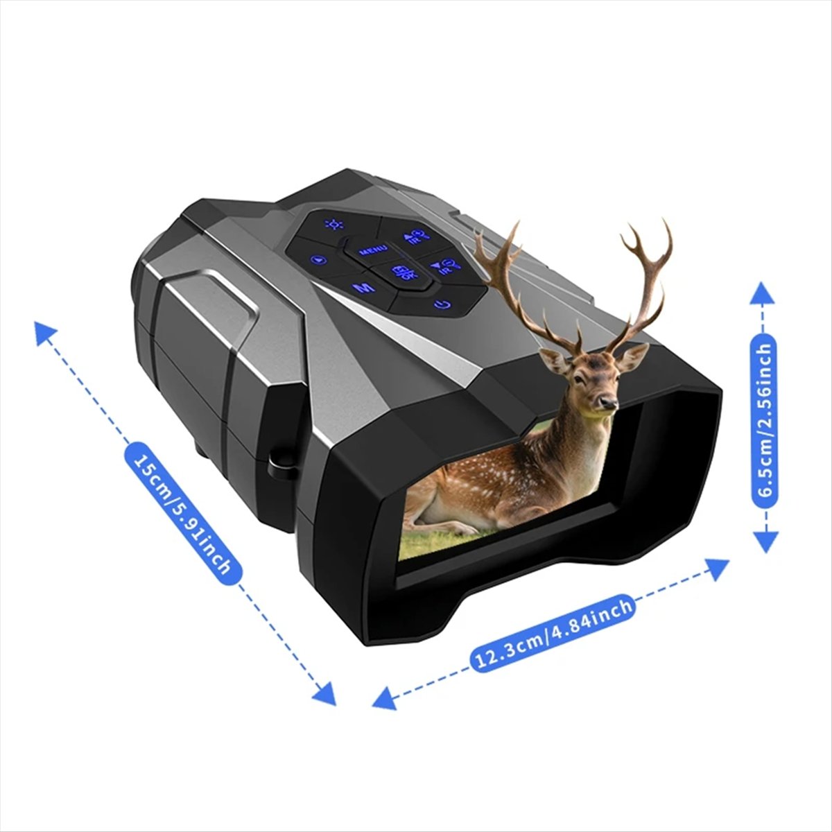 كاميرا تلسكوب رقمي 4K UHD تكبي - مراجعة Digital Night Vision Binoculars 4K وسعره