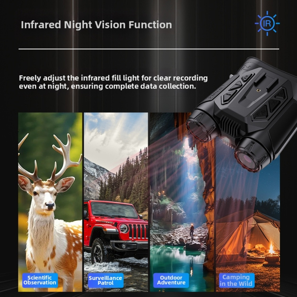 مناظير رقمية للرؤية الليلية مع - مراجعة Digital Night Vision Binoculars 4K وسعره