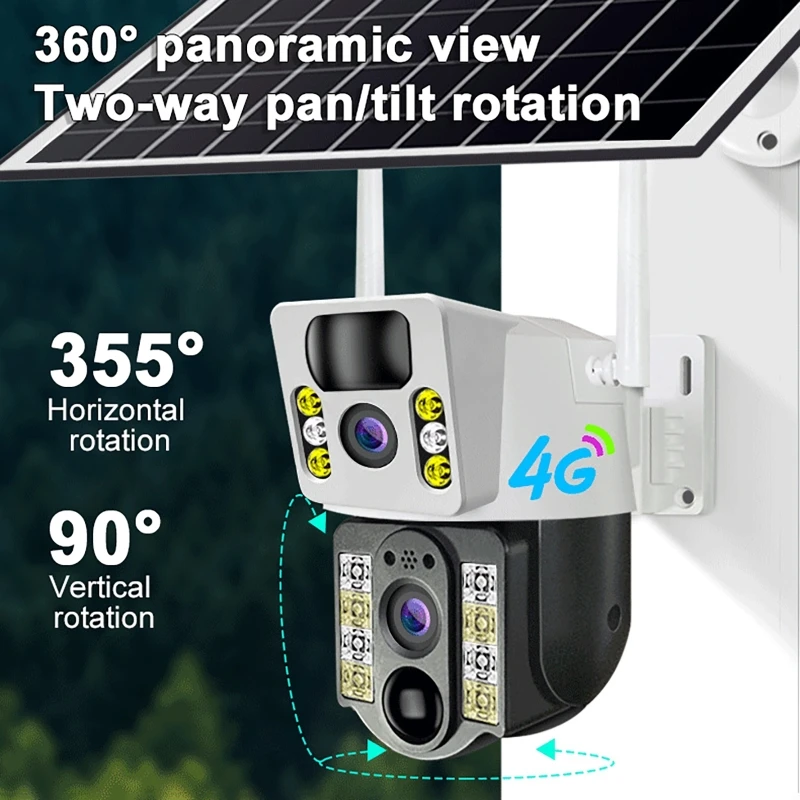 كاميرا مراقبة شمسية 8PM بدقة 4 - مراجعة Night Vision Camera Wifi 4G وسعره