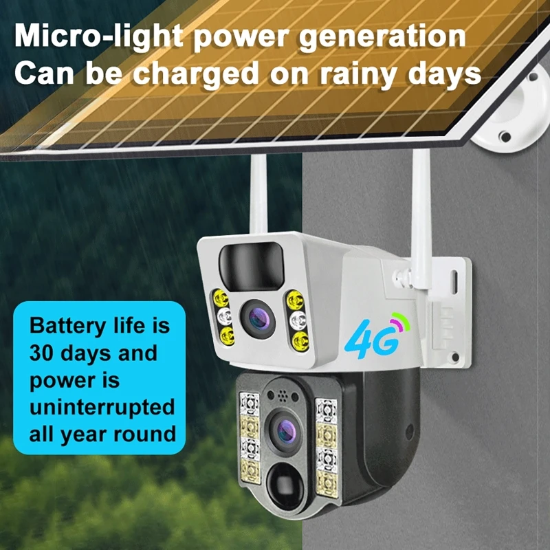 كاميرا مراقبة شمسية 8PM بدقة 4 - مراجعة Night Vision Camera Wifi 4G وسعره