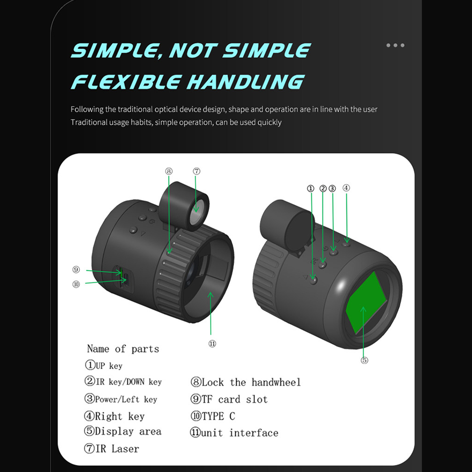 منظار أحادي العين للرؤية الليل - مراجعة Night Vision Monocular 1080P وسعره