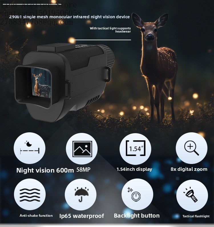 Z9001 منظار حراري أحادي العين  - مراجعة Night Vision Monocular 8X وسعره
