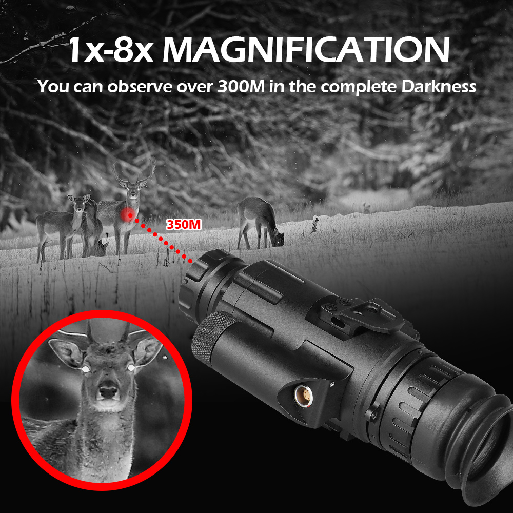 ملحقات الصيد الادسنس HD 1X-8X  - مراجعة Night Vision Monocular 8X وسعره