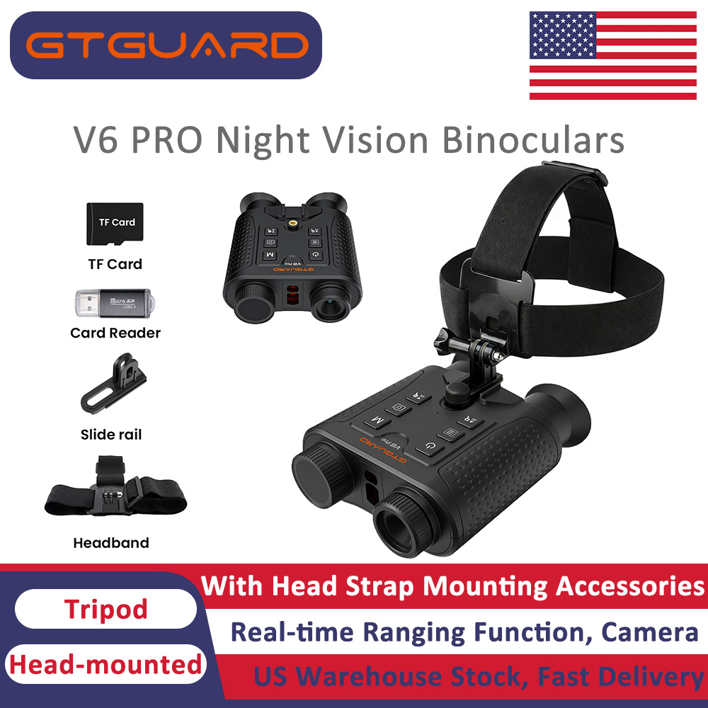 نظارات رؤية ليلية GTGUARD V6 P - مراجعة Night Vision Goggles Head Mounted وسعره