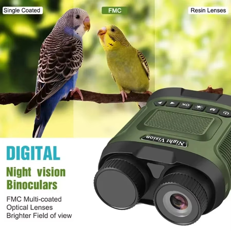 منظار ليلي قابل للشحن بدقة 2.5 - مراجعة Digital Night Vision Binoculars 4K وسعره