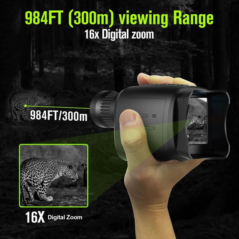 جهاز رؤية ليلية أحادي العين مع - مراجعة Night Vision Monocular 1080P وسعره