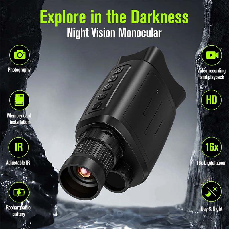 جهاز رؤية ليلية أحادي العين مع - مراجعة Night Vision Monocular 1080P وسعره