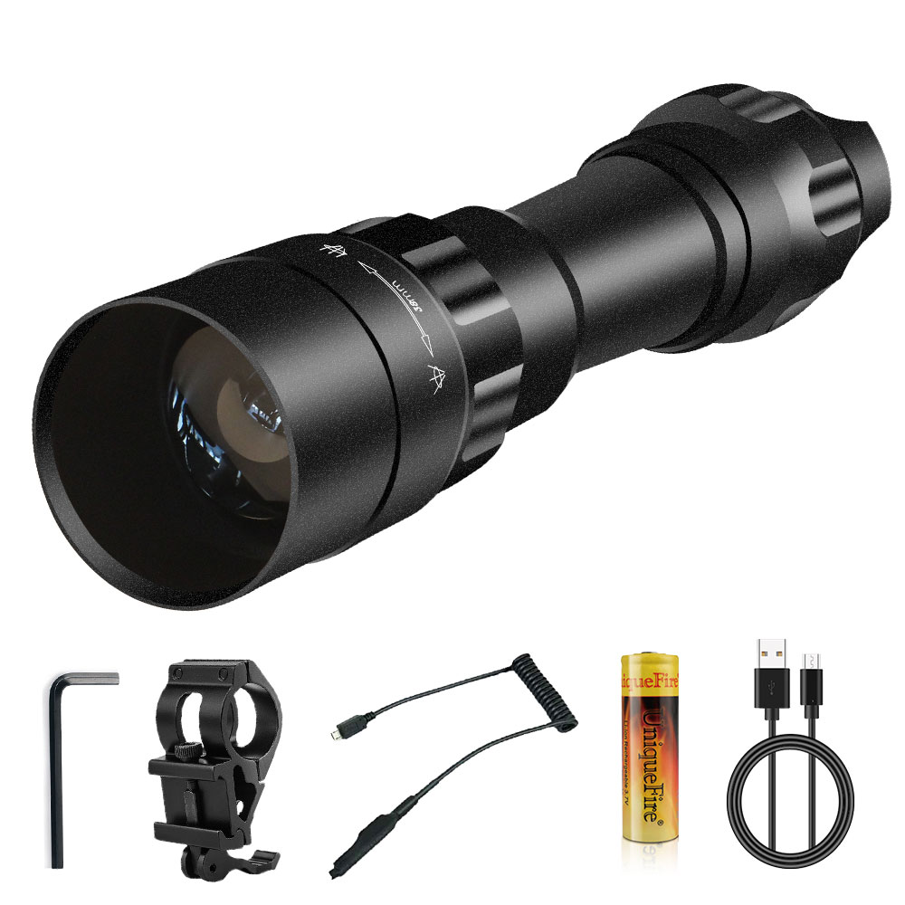 UniqueFire 1605 T38 4715AS IR  - مراجعة Ir Illuminator 850Nm Flashlight وسعره
