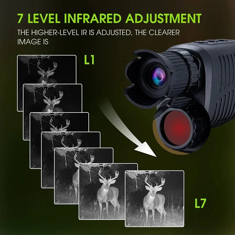 رؤية ليلية أحادية العين بدقة 1 - مراجعة Night Vision Monocular 1080P وسعره