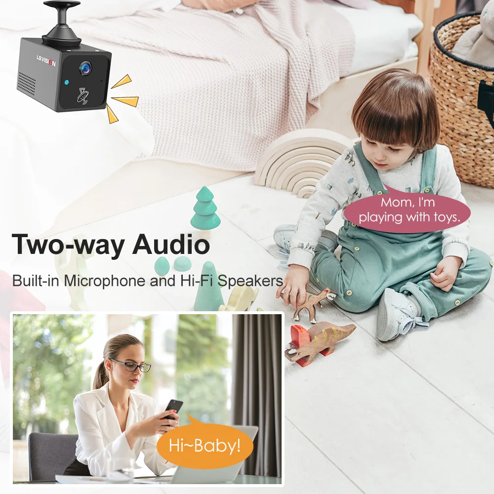 LS VISION 4MP 4G كاميرا صغيرة  - مراجعة Night Vision Camera Wifi 4G وسعره