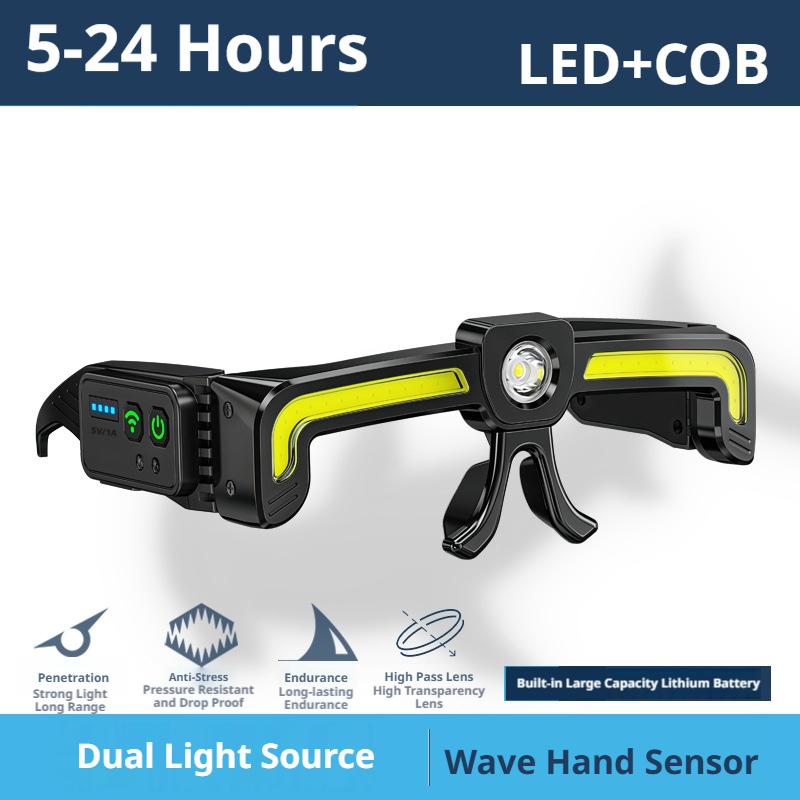 مصباح أمامي للرأس بتقنية COB L - مراجعة Night Vision Goggles Head Mounted وسعره