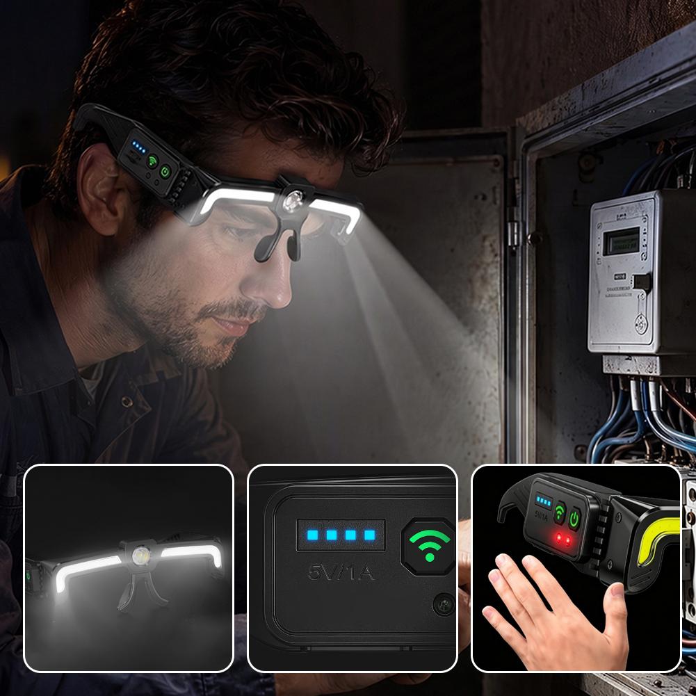 مصباح أمامي للرأس بتقنية COB L - مراجعة Night Vision Goggles Head Mounted وسعره