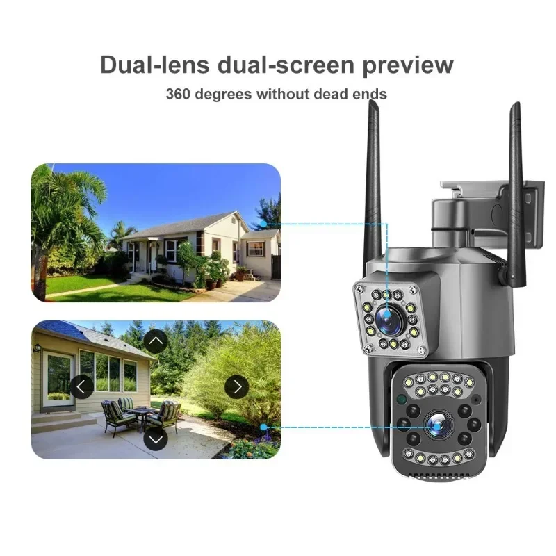8MP واي فاي كاميرا IP 4K PTZ ع - مراجعة Night Vision Camera Wifi 4G وسعره