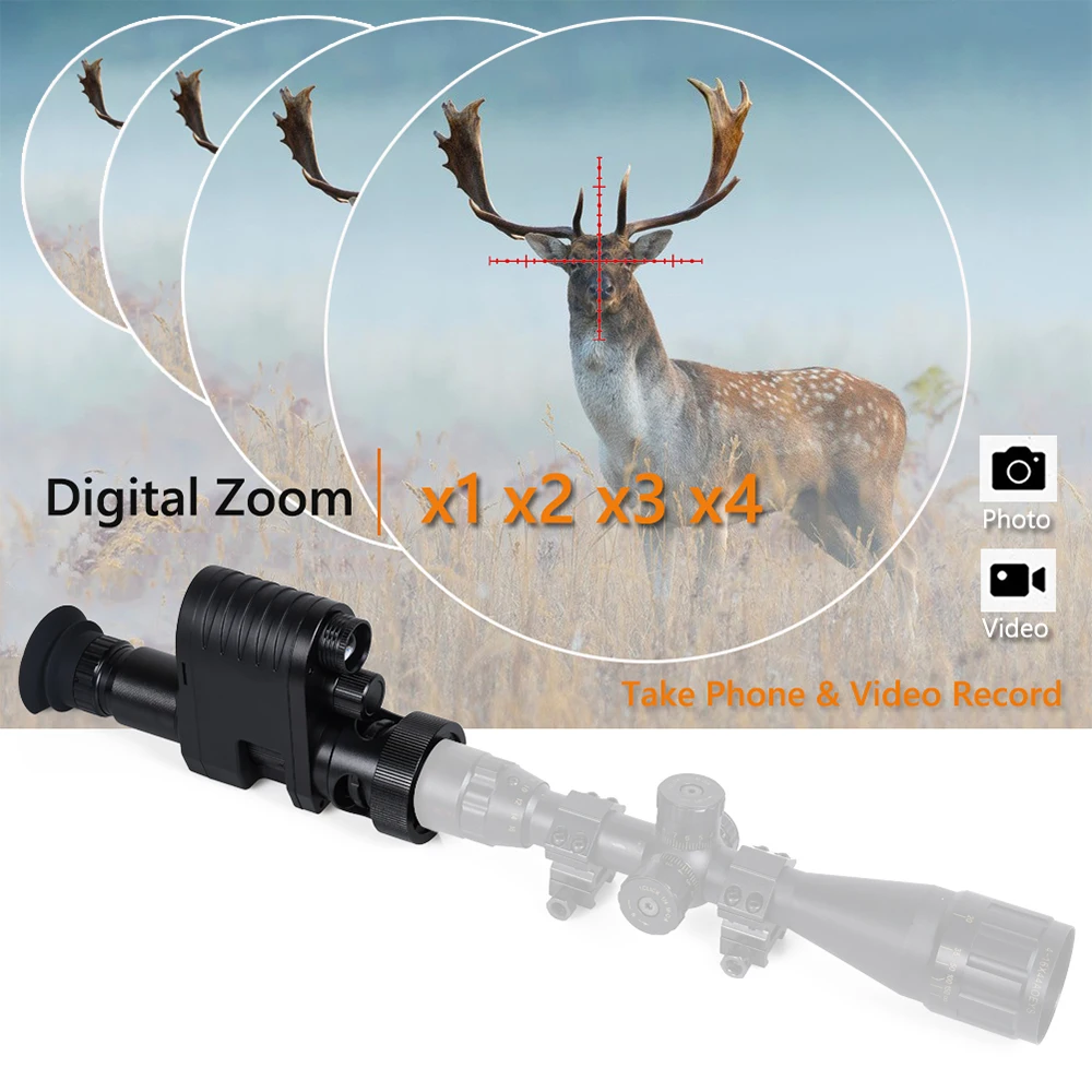 جديد 4x التكبير الأشعة تحت الح - مراجعة Night Vision Scope 4X Digital وسعره