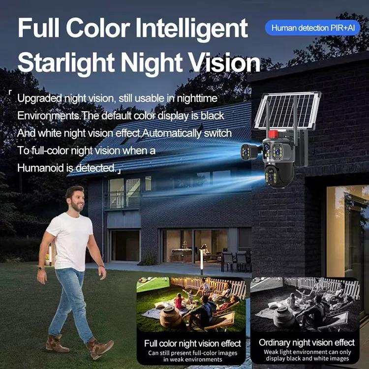 كاميرات شبكة خارجية تعمل بالطا - مراجعة Night Vision Camera Wifi 4G وسعره