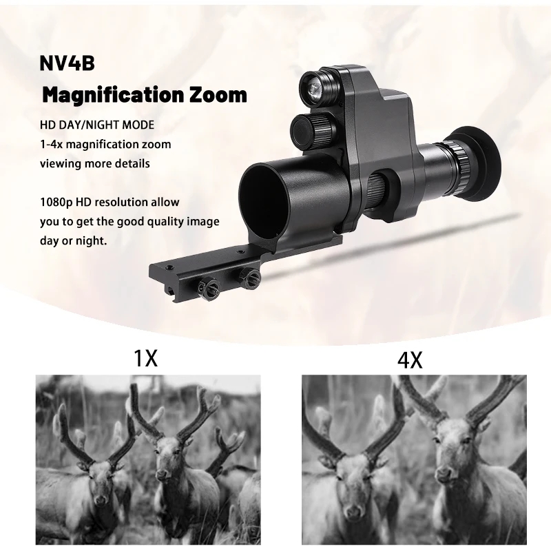NV4B كليب على للرؤية الليلية ا - مراجعة Night Vision Scope 4X Digital وسعره