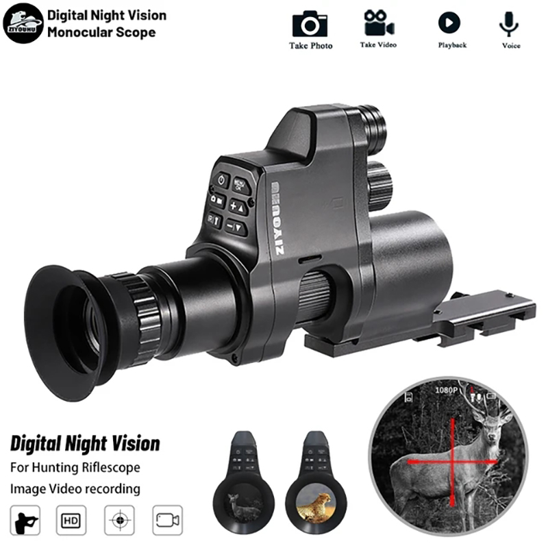 NV4B كليب على للرؤية الليلية ا - مراجعة Night Vision Scope 4X Digital وسعره
