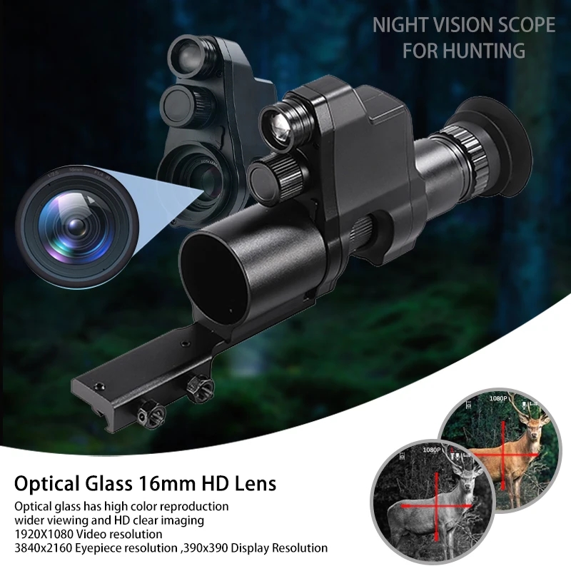 NV4B كليب على للرؤية الليلية ا - مراجعة Night Vision Scope 4X Digital وسعره