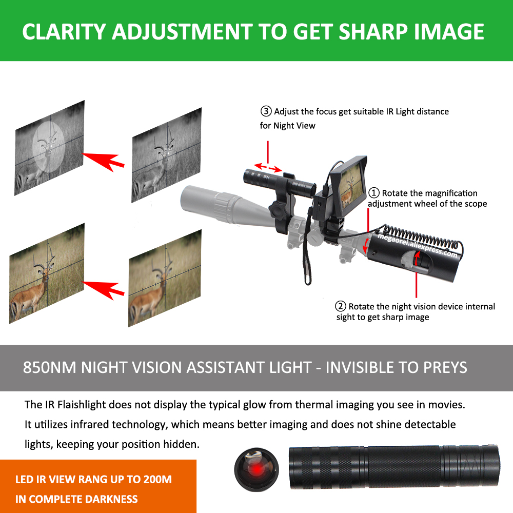 Megaorei 940nm 850nm الأشعة تح - مراجعة Ir Illuminator 850Nm Flashlight وسعره