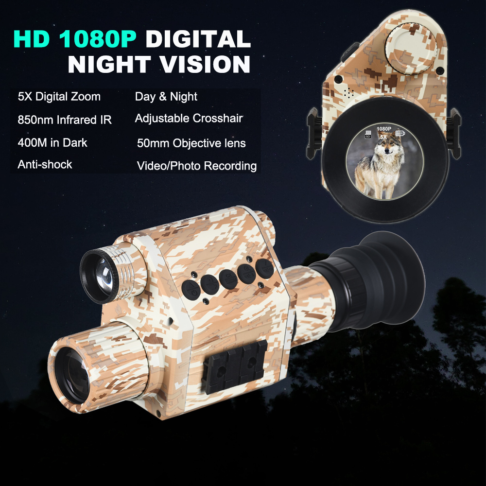 منظار رؤية ليلية رقمي للاستخدا - مراجعة Night Vision Rifle Scope Ir 850Nm وسعره