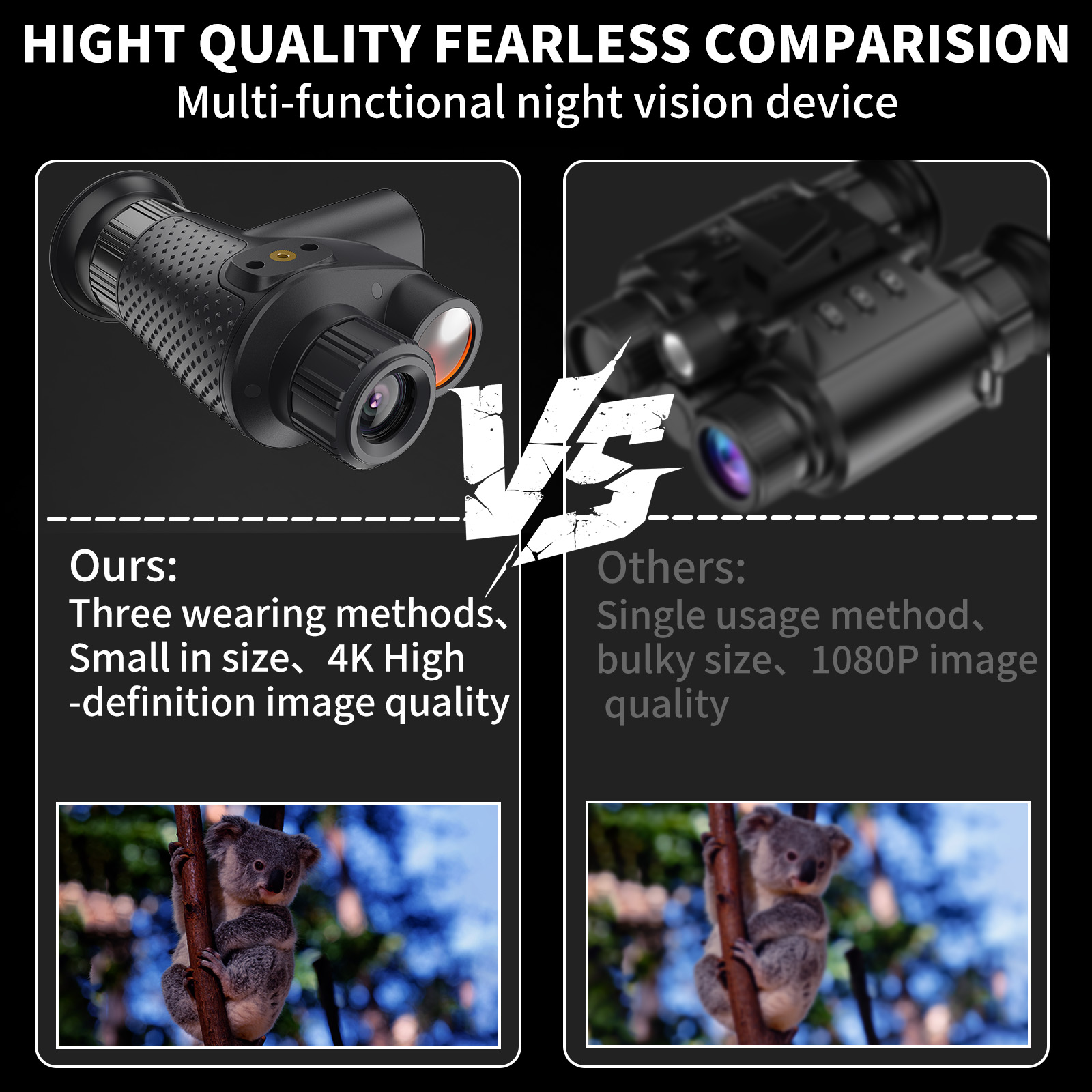 جهاز رؤية ليلية محمول أحادي ال - مراجعة Night Vision Monocular 8X وسعره