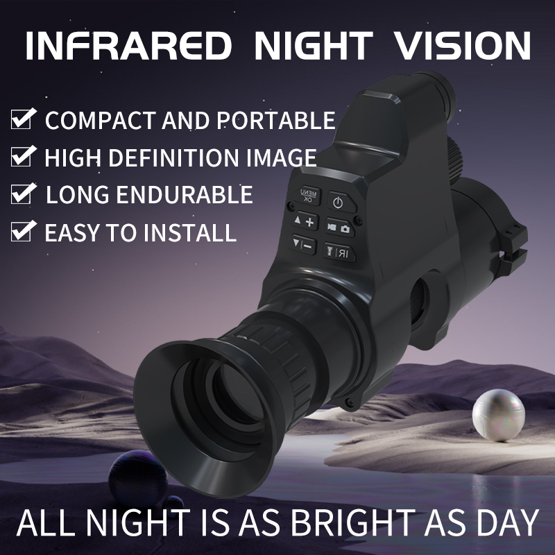 منظار رؤية ليلية بالأشعة تحت ا - مراجعة Night Vision Scope 4X Digital وسعره