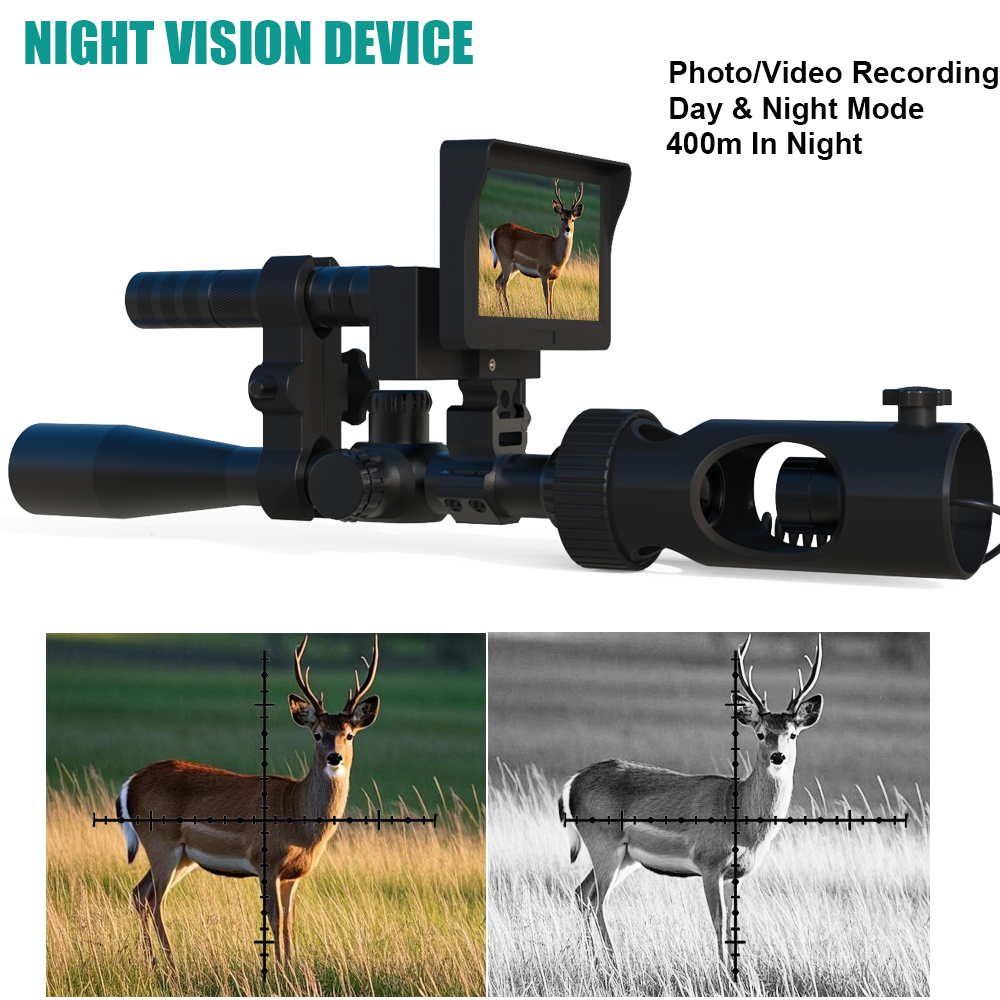منظار رؤية ليلية رقمي عالي الد - مراجعة Night Vision Rifle Scope Ir 850Nm وسعره
