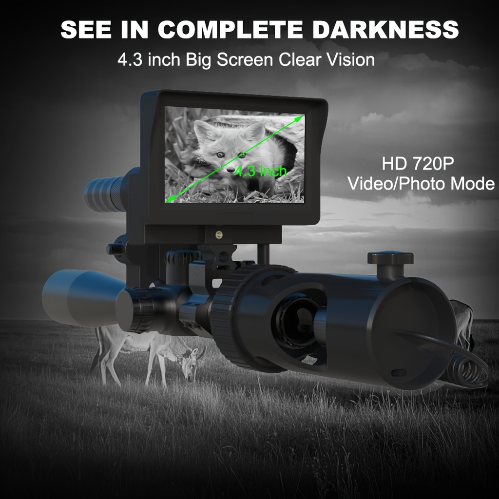 منظار رؤية ليلية رقمي عالي الد - مراجعة Night Vision Rifle Scope Ir 850Nm وسعره