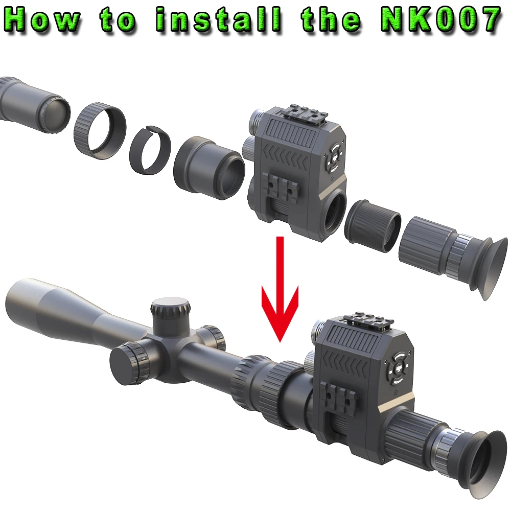 منظار رؤية ليلية رقمي أحادي ال - مراجعة Night Vision Scope 4X Digital وسعره