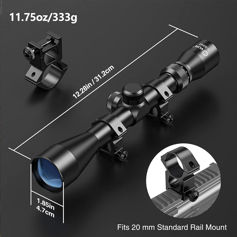 منظار صيد الغزلان 3-9X40 مع مح - مراجعة Night Vision Scope For Crossbow وسعره