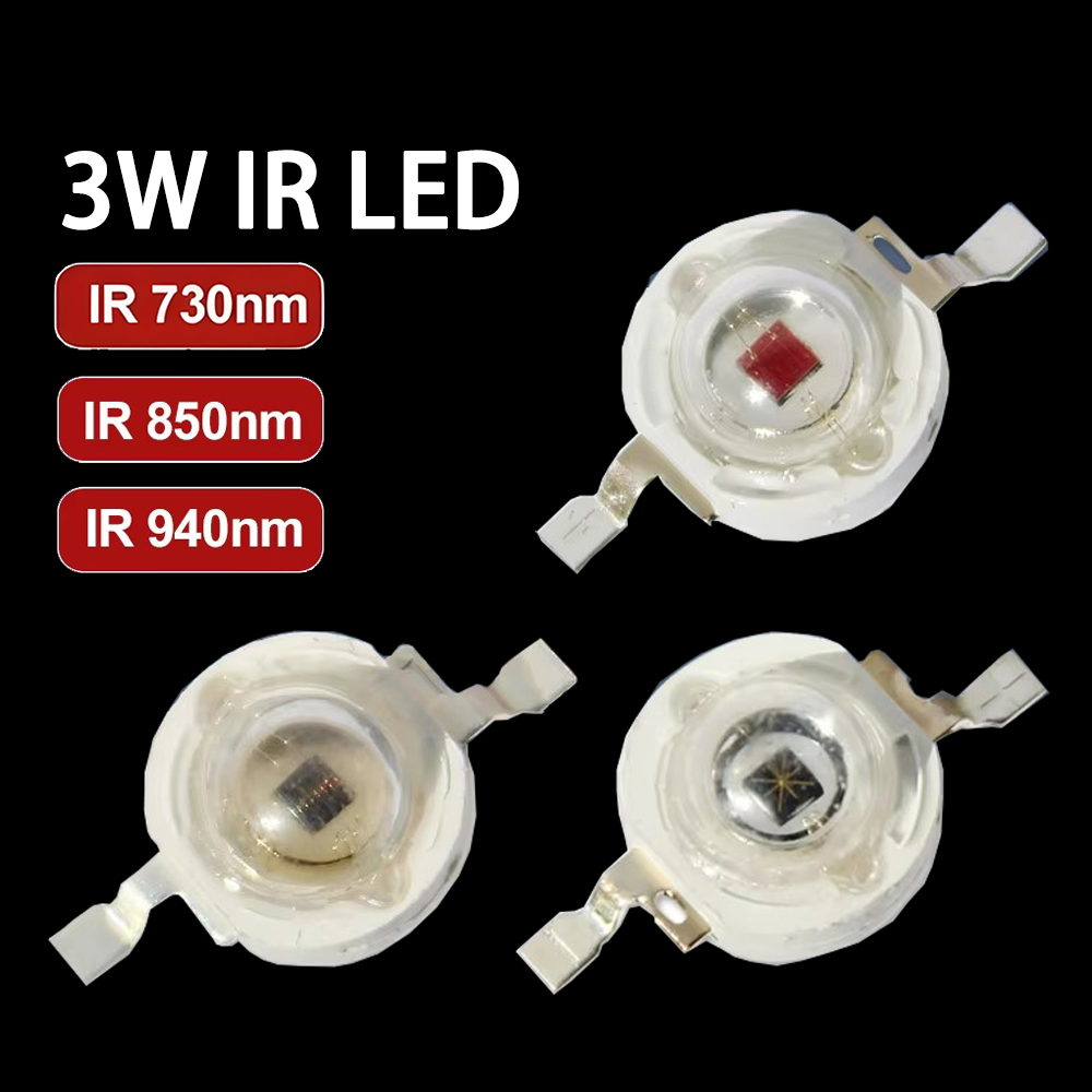 IR LED 3 واط 730nm 740nm 850nm - مراجعة Ir Illuminator 850Nm Flashlight وسعره