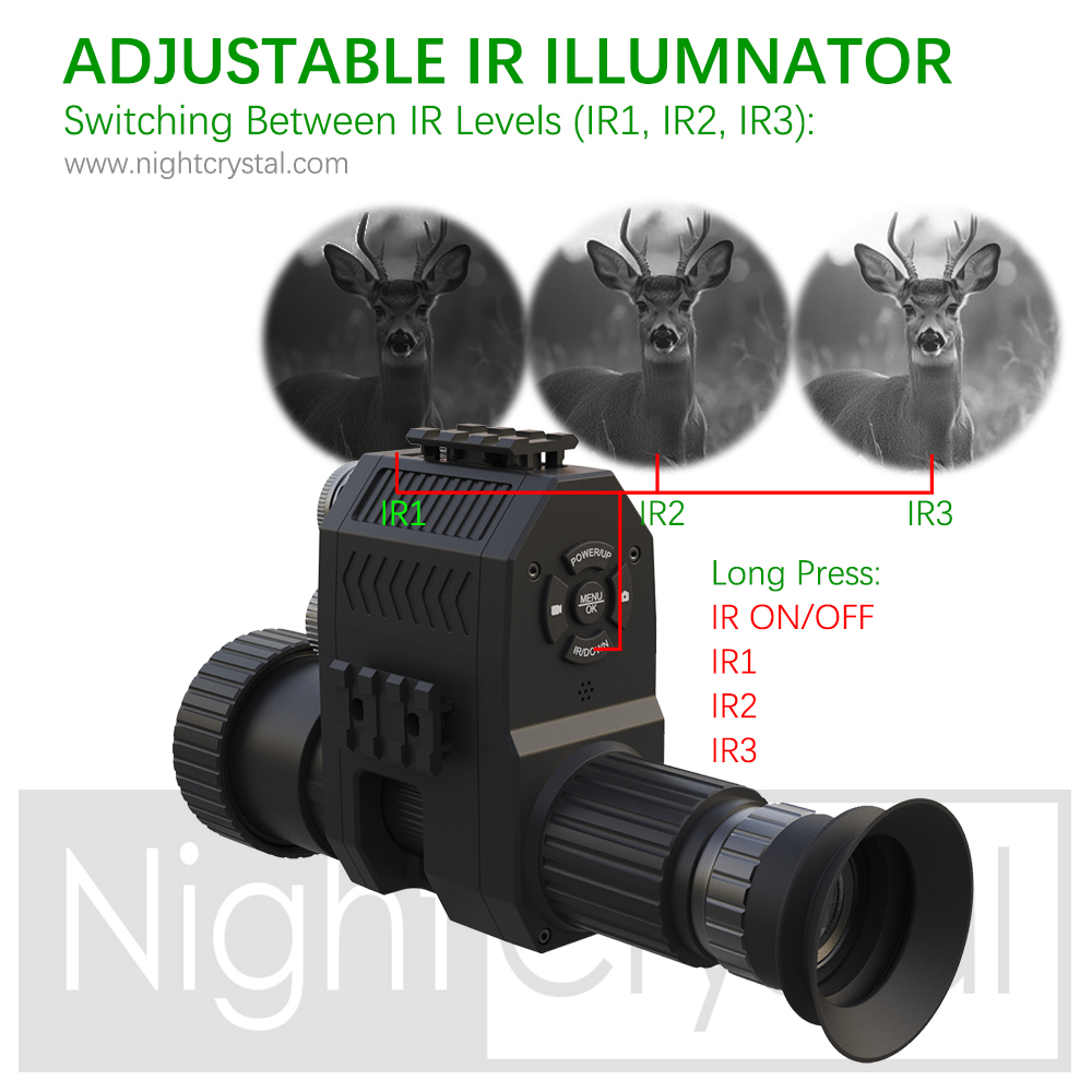 منظار رؤية ليلية رقمي للصيد Me - مراجعة Night Vision Rifle Scope Ir 850Nm وسعره