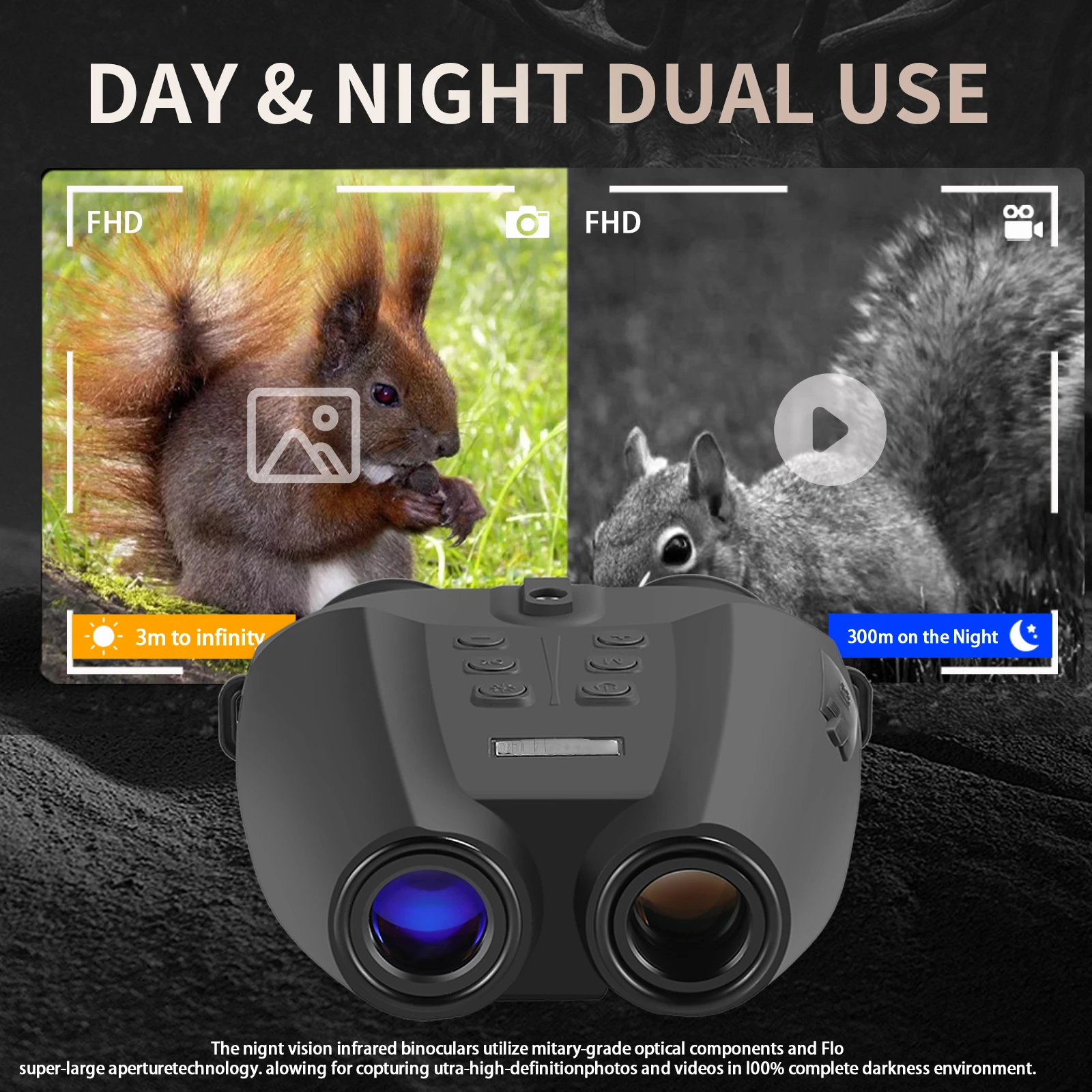 مناظير ليلية بالأشعة تحت الحمر - مراجعة Night Vision Goggles Head Mounted وسعره