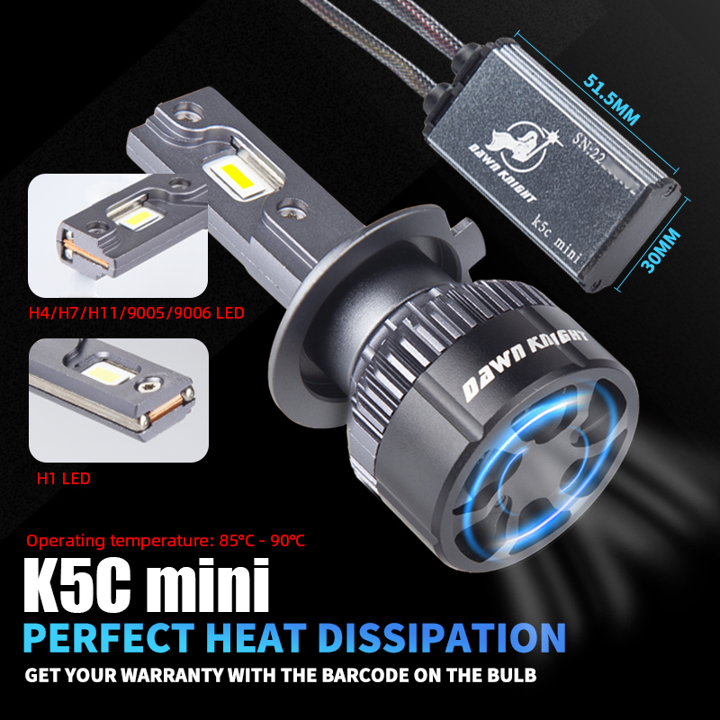 DAWNKNIGHT K5C Mini 40 واط H7  - مراجعة Night Vision Goggles Gen 3 وسعره