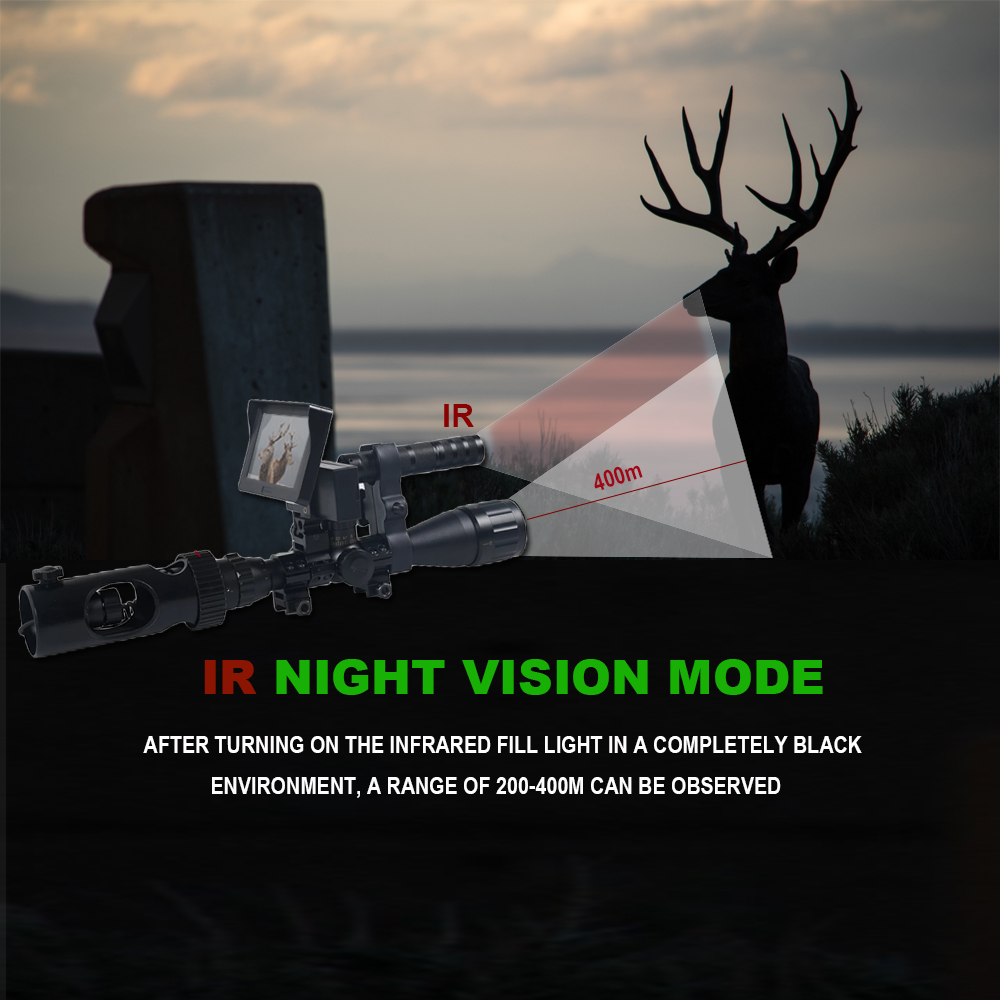 الأشعة تحت الحمراء البصرية نطا - مراجعة Night Vision Rifle Scope Ir 850Nm وسعره