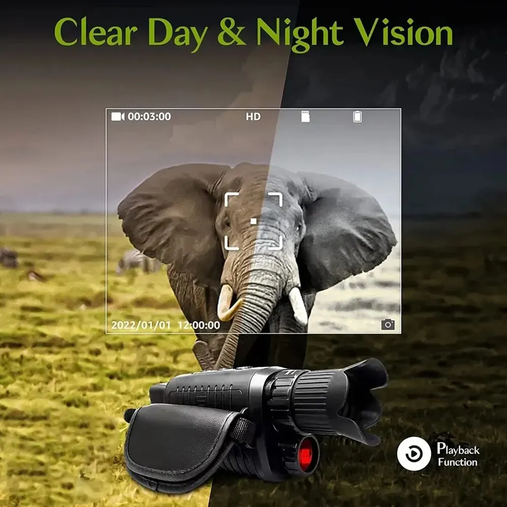 جهاز أحادي العين للرؤية الليلي - مراجعة Night Vision Monocular 1080P وسعره