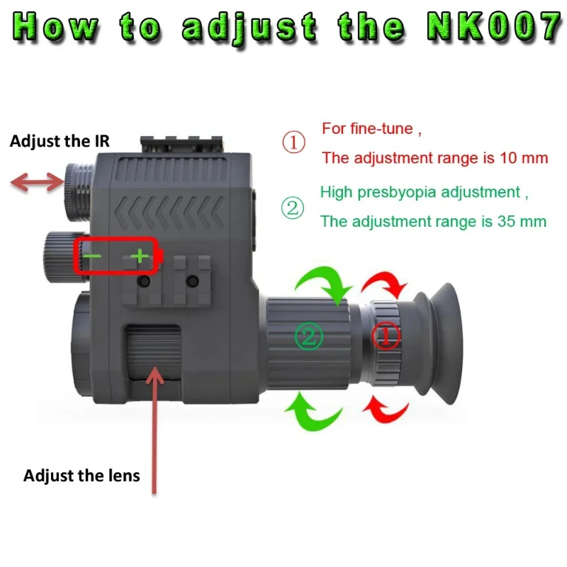 منظار رؤية ليلية رقمي أحادي ال - مراجعة Night Vision Scope 4X Digital وسعره