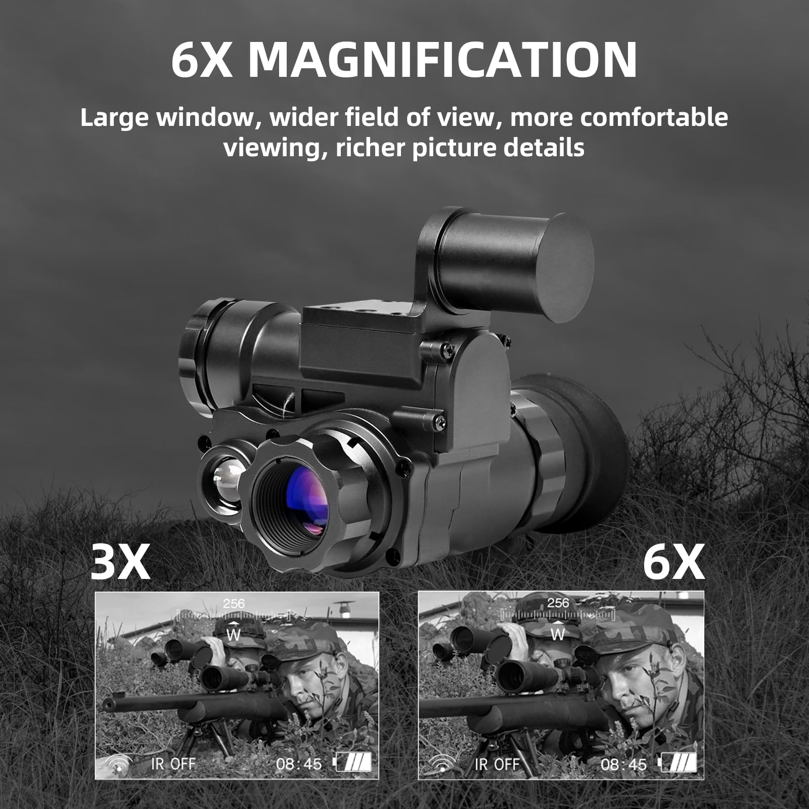 التكتيكية الرقمية الأشعة تحت ا - مراجعة Night Vision Monocular 1080P وسعره