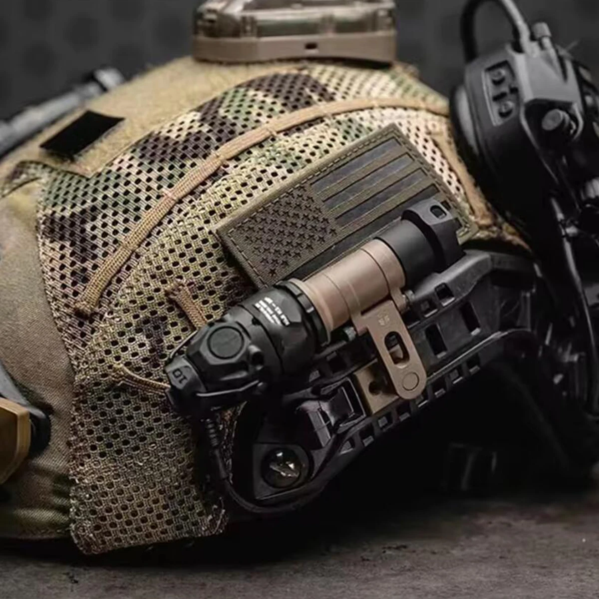 MICH2000 قوس خوذة KIJI K10 كشا - مراجعة Ir Illuminator 850Nm Flashlight وسعره
