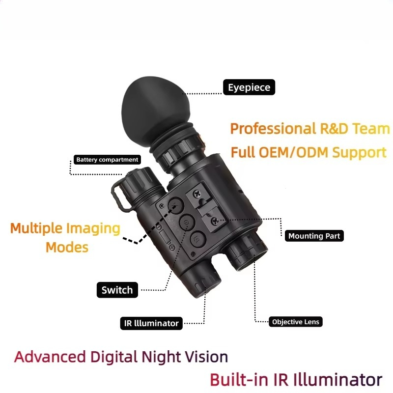 منظار رؤية ليلية رقمي بالأشعة  - مراجعة Night Vision Scope 4X Digital وسعره