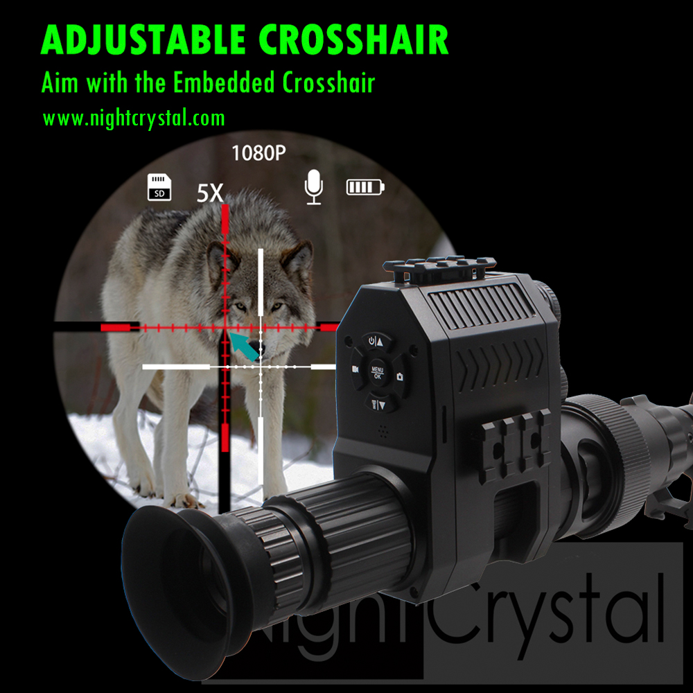 منظار رشاش رقمي للرؤية الليلية - مراجعة Night Vision Rifle Scope Ir 850Nm وسعره