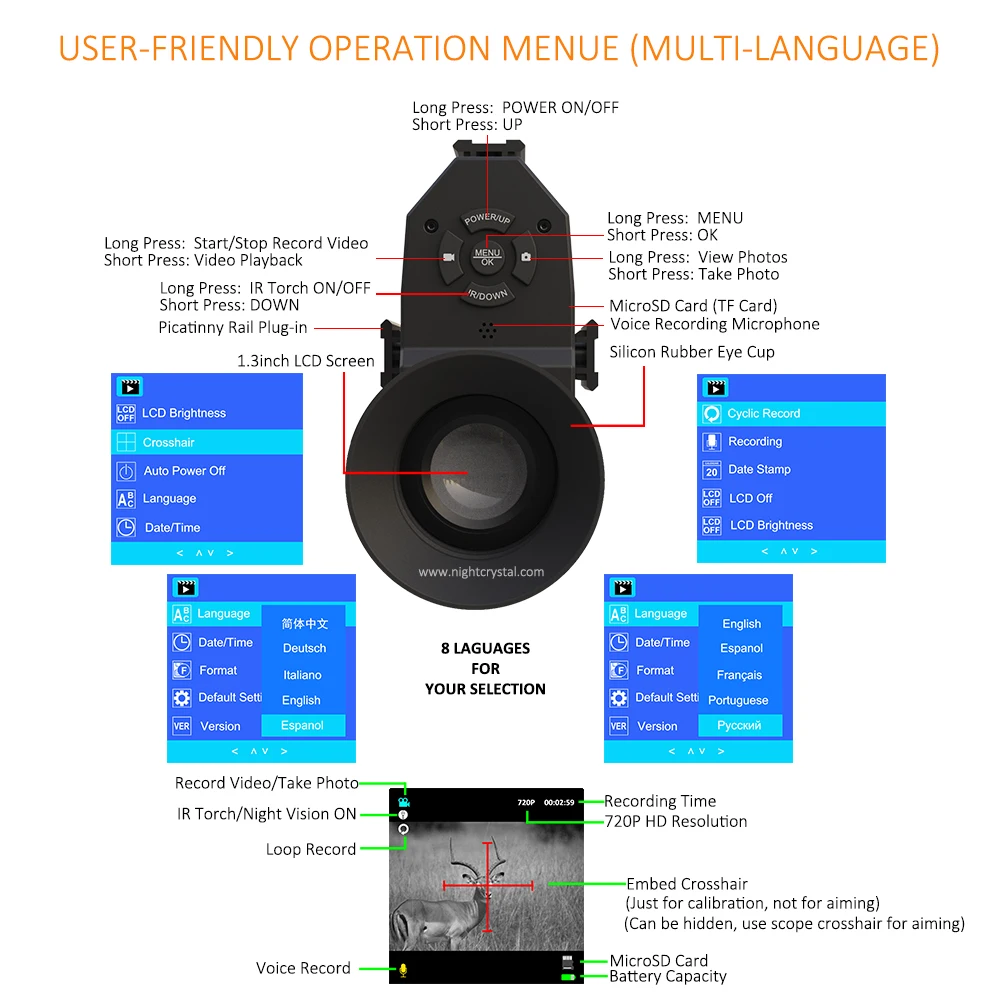 Megaorei 3B NK007s جهاز الرؤية - مراجعة Night Vision Scope For Crossbow وسعره