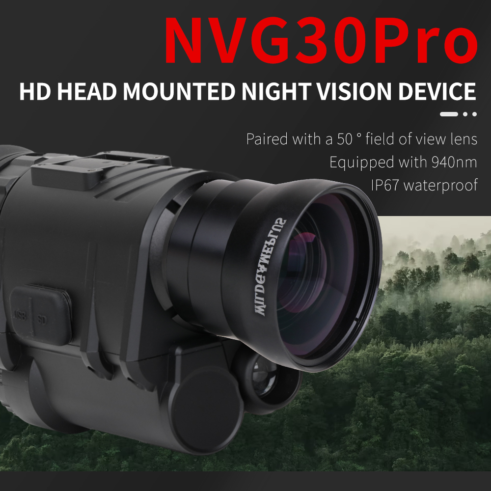 خوذة NVG30 نظارات الرؤية الليل - مراجعة Night Vision Goggles Gen 3 وسعره